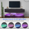 Floating Wall Mounted TV Stand with LED Lights